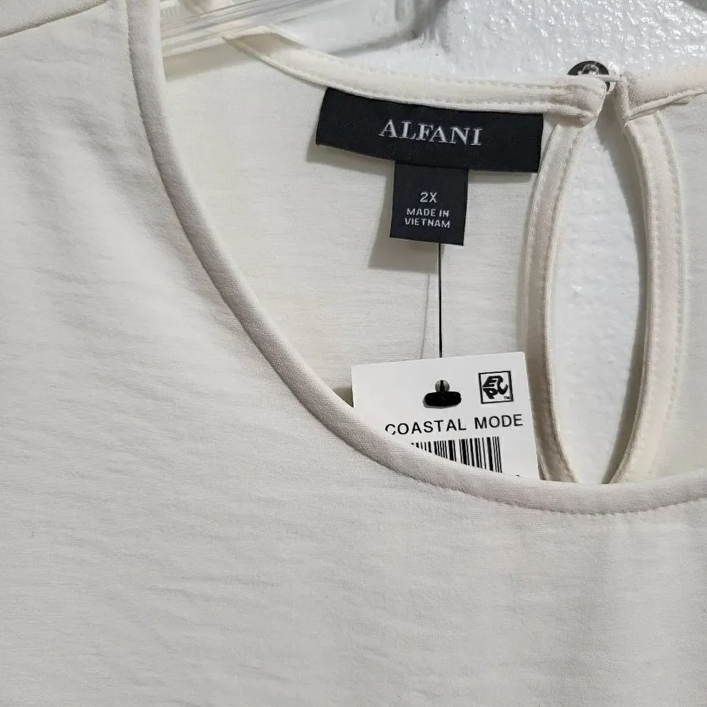 Alfani Coastal Mode Cream Long Sleeve‎ - Picture 6 of 9